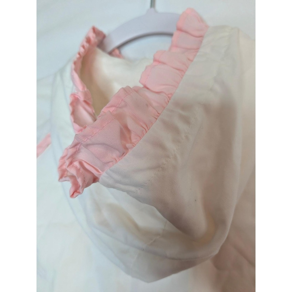 Vtg Beatrix Potter Mrs Rabbit Lightweight Jacket Pink White 24 Months Quiltex - Picture 16 of 16